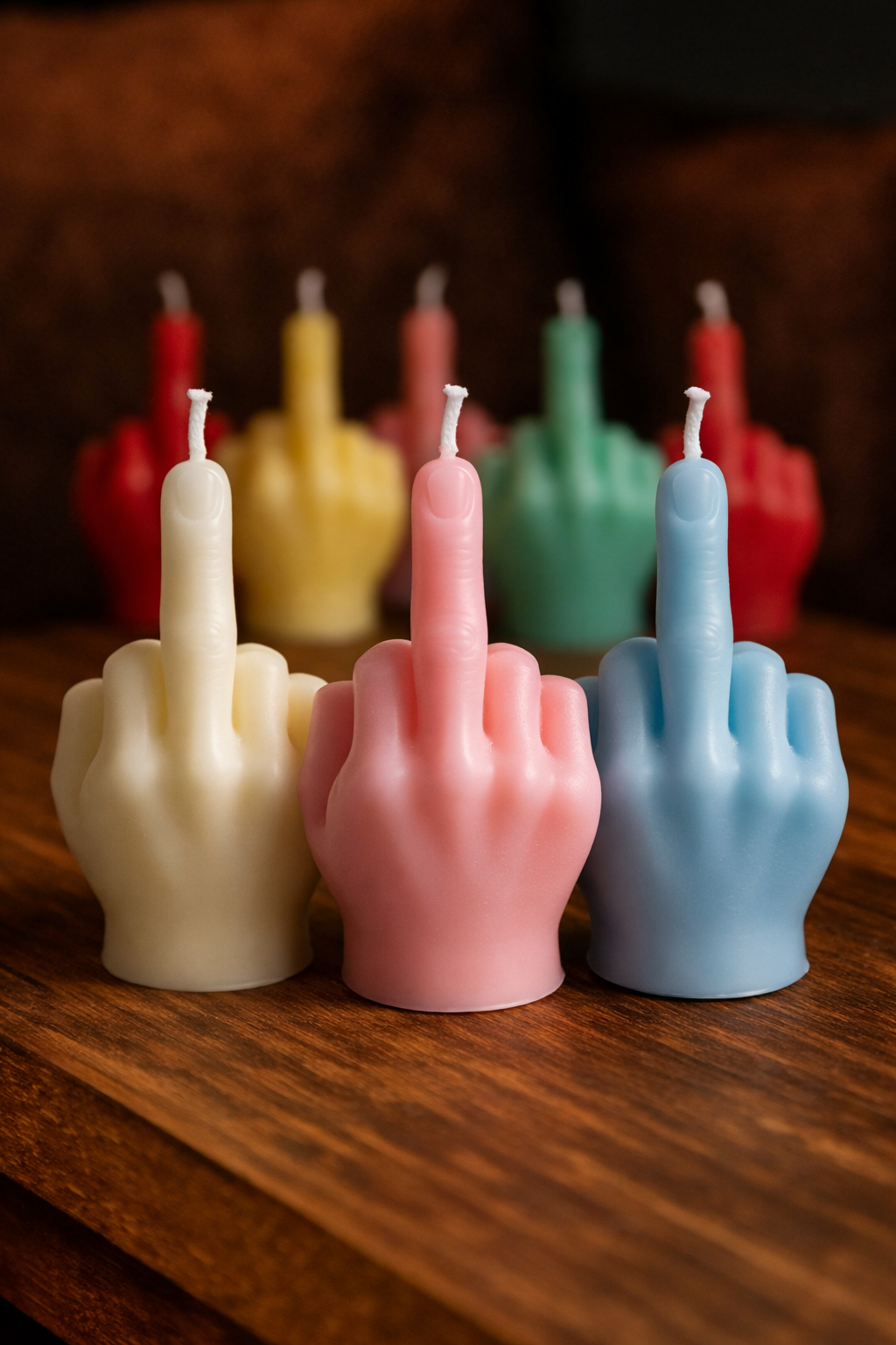Rude Finger Candles