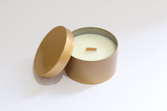 Vanilla and Caramel Tin Candle