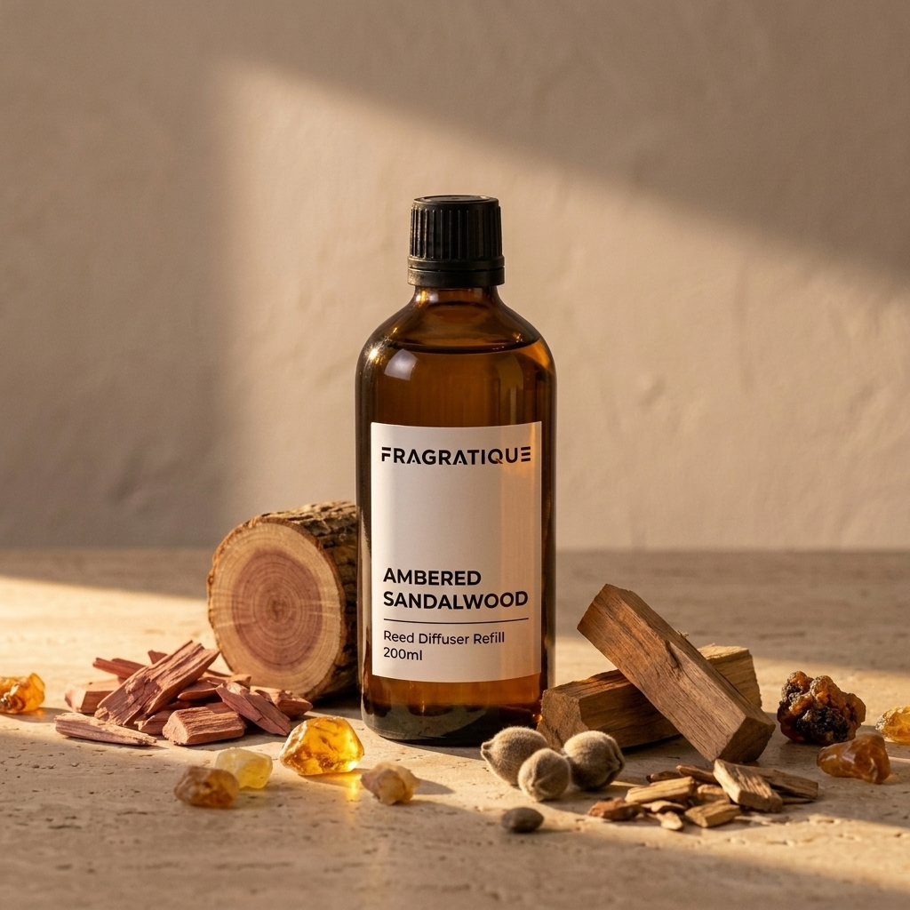 Ambered Sandalwood Reed Diffuser Refill