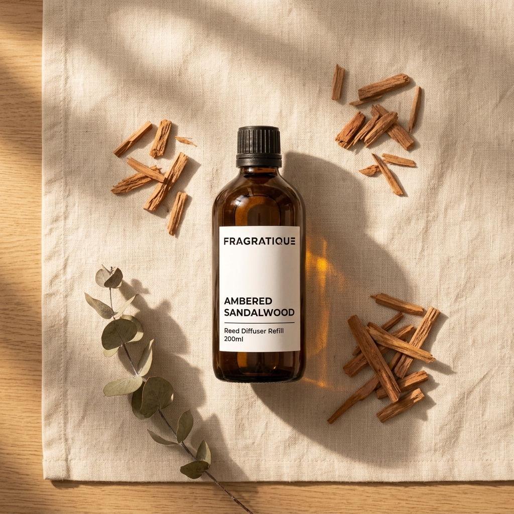 Ambered Sandalwood Reed Diffuser Refill
