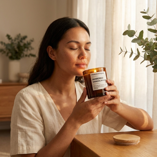 Ambered Sandalwood Small Candle