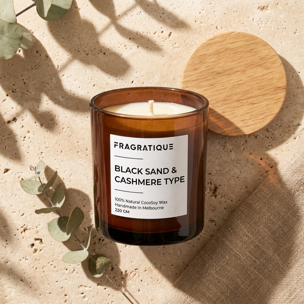 Black Sand & Cashmere Type Small Candle