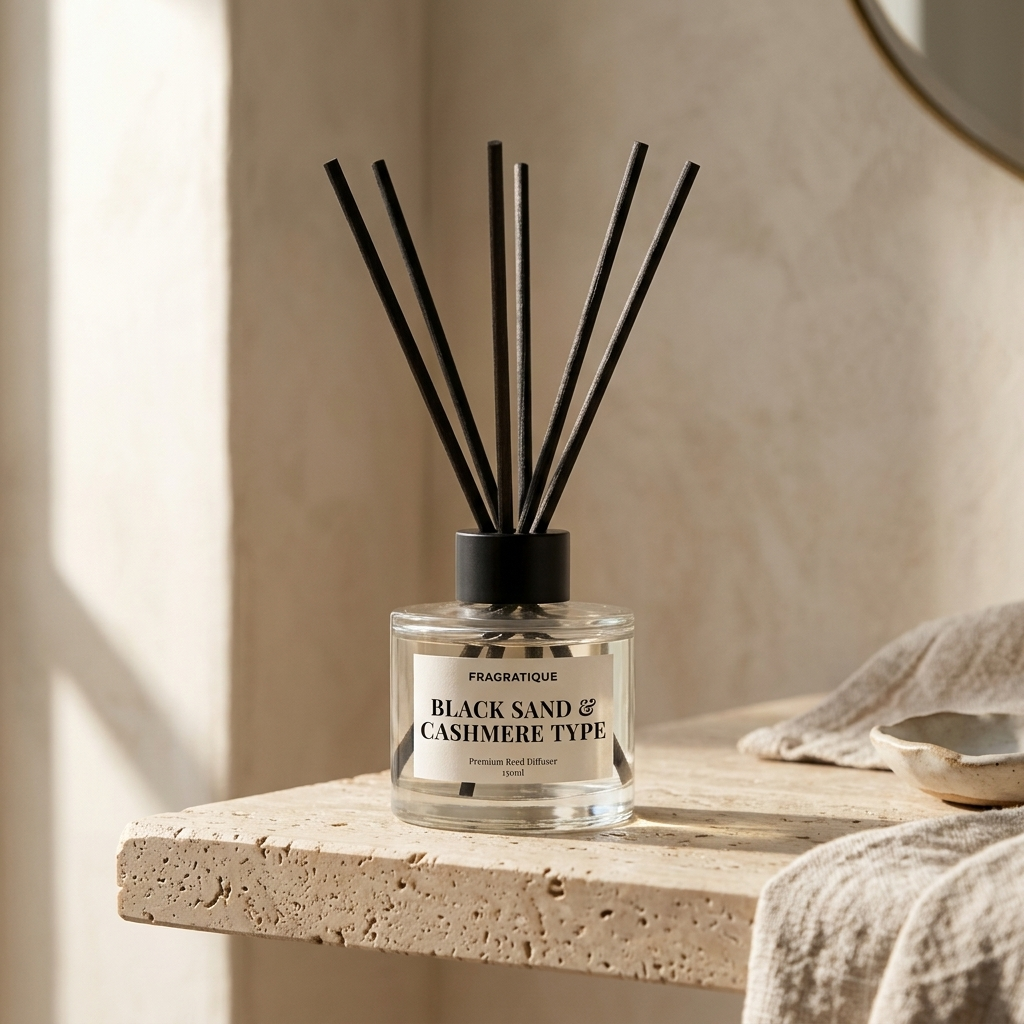 Black Sand & Cashmere Type Small Reed Diffuser
