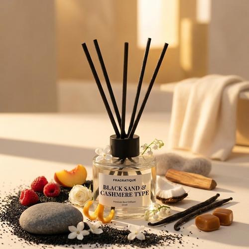 Black Sand & Cashmere Type Small Reed Diffuser