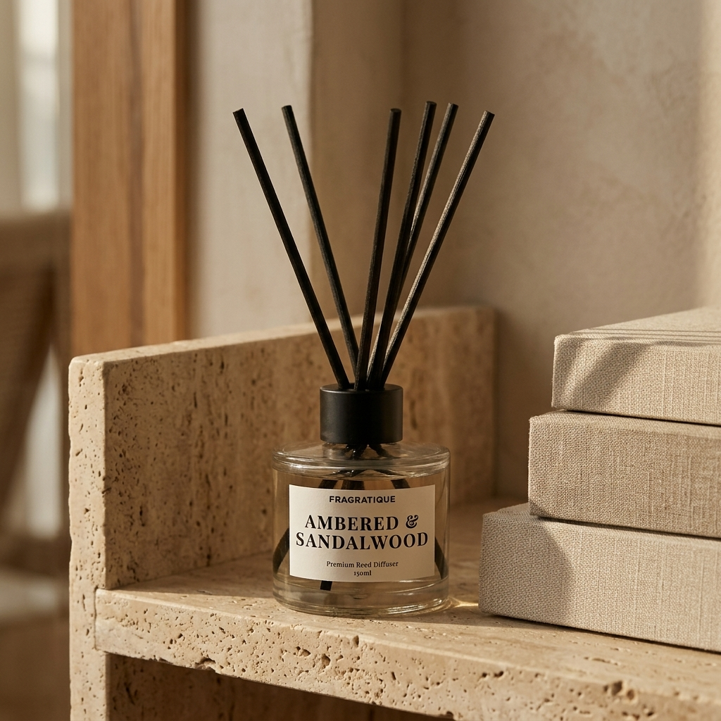 Ambered Sandalwood Small Reed Diffuser