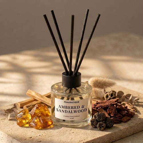 Ambered Sandalwood Small Reed Diffuser