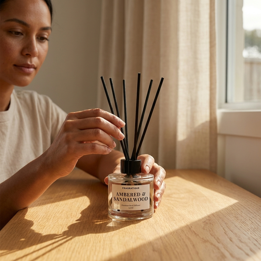 Ambered Sandalwood Small Reed Diffuser