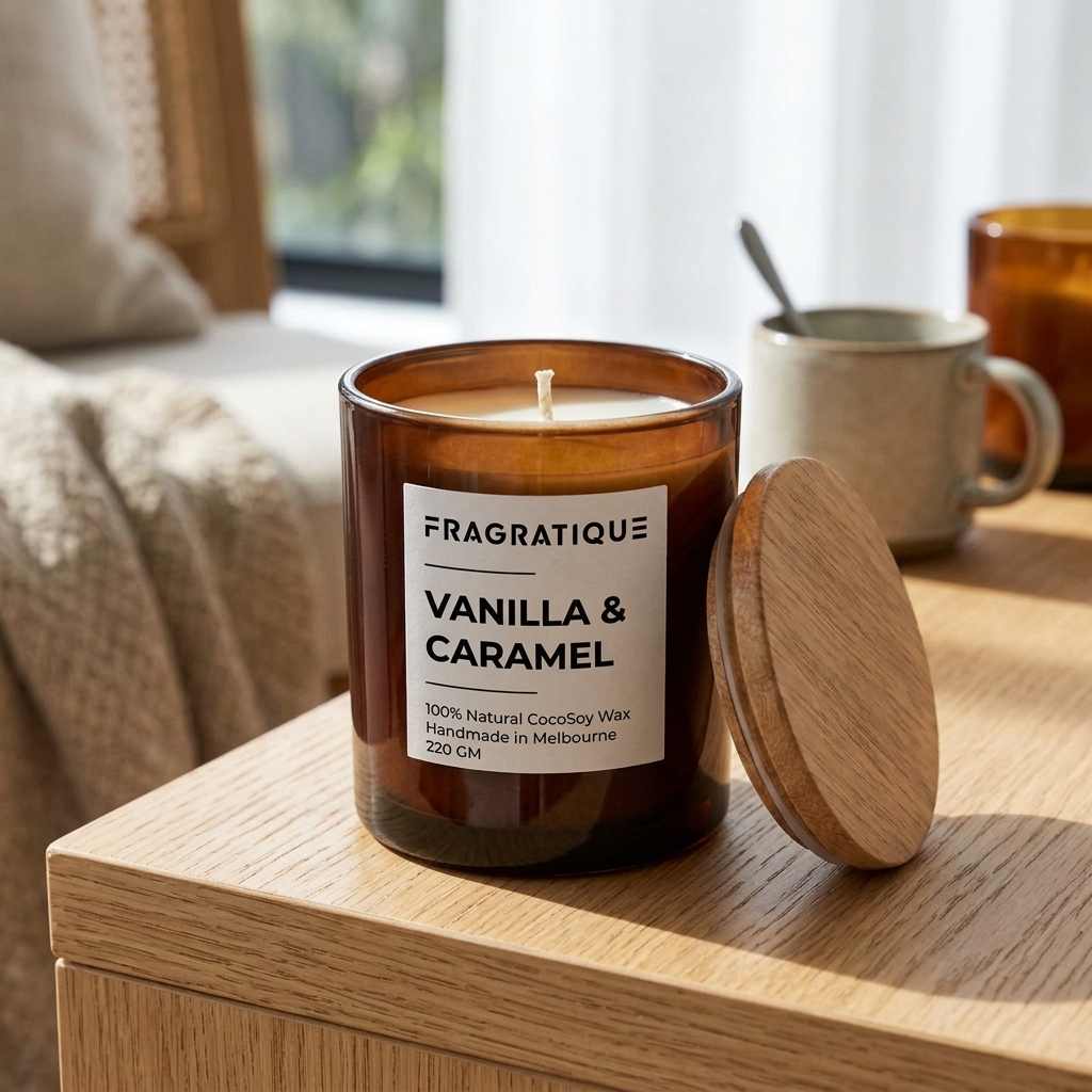Vanilla and Caramel Small Candle