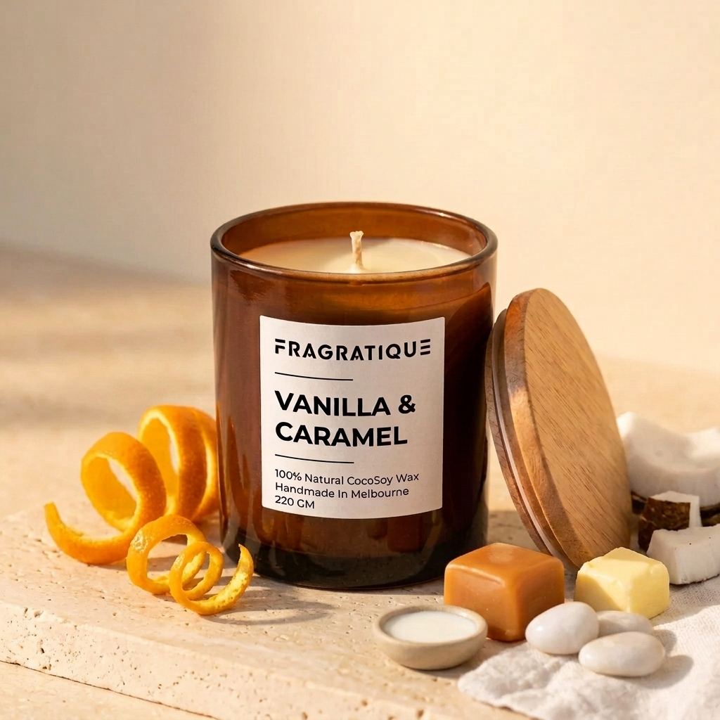 Vanilla and Caramel Small Candle