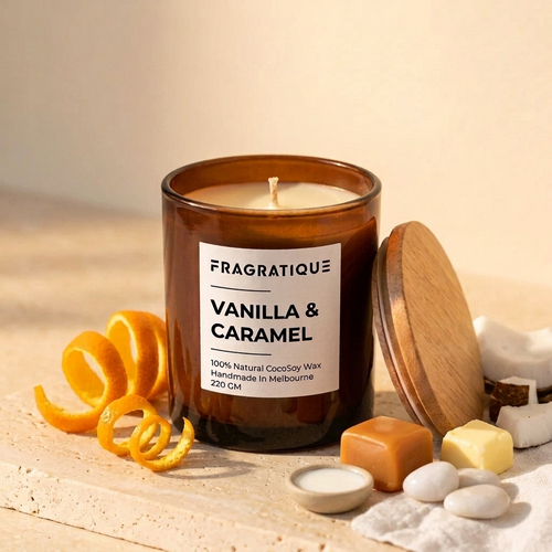 Vanilla and Caramel Small Candle