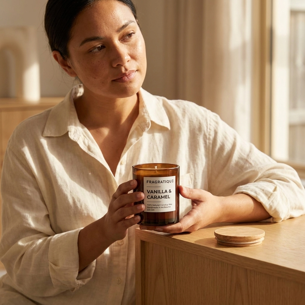 Vanilla and Caramel Small Candle