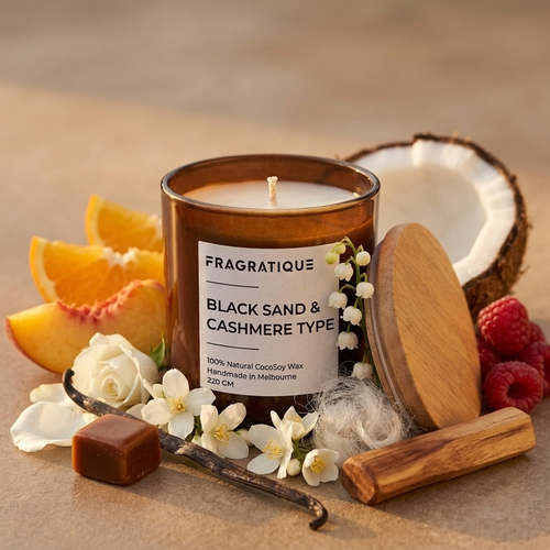 Black Sand & Cashmere Type Small Candle