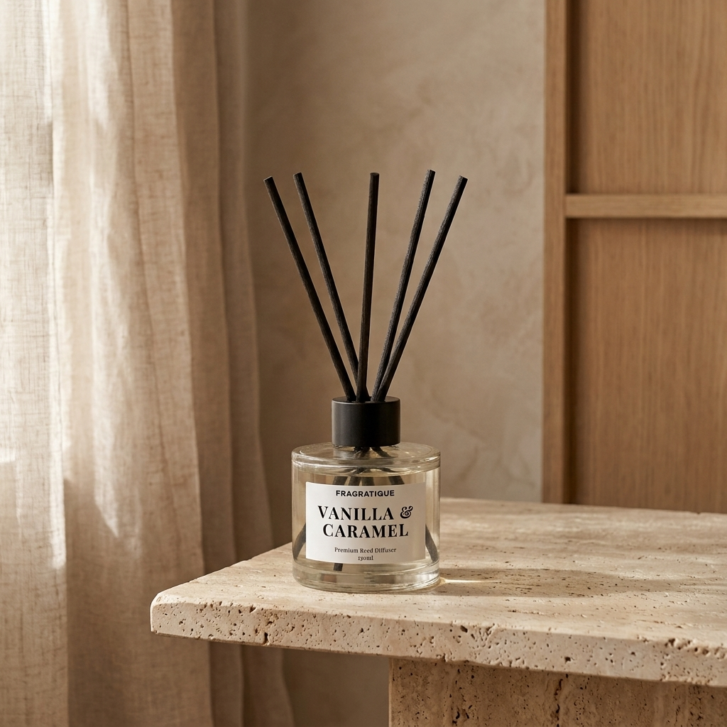 Vanilla and Caramel Small Reed Diffuser