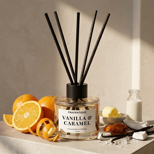 Vanilla and Caramel Small Reed Diffuser