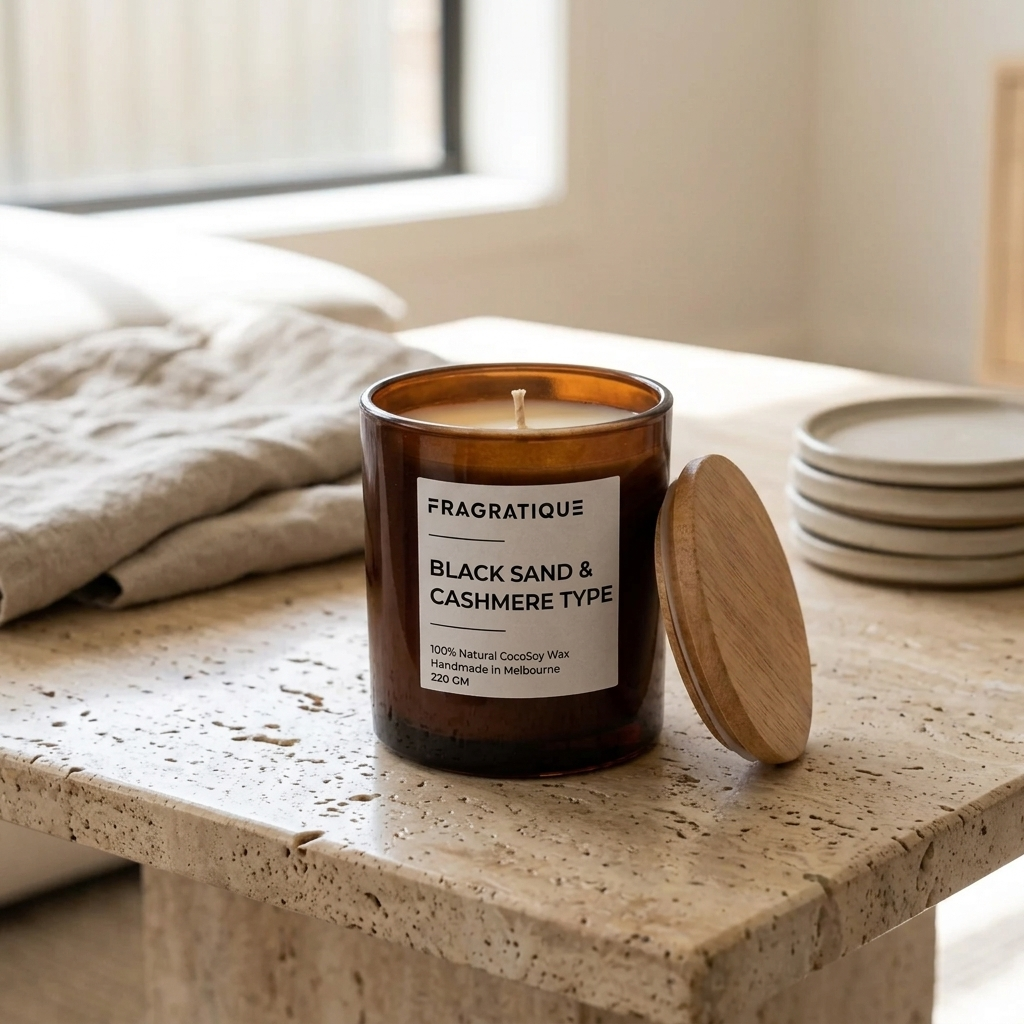 Black Sand & Cashmere Type Small Candle