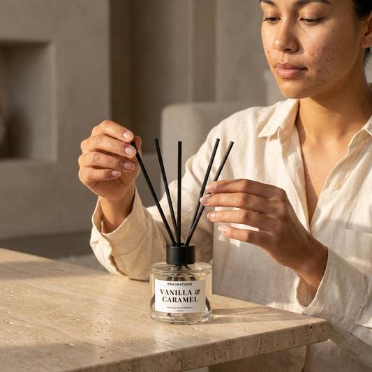 Vanilla and Caramel Small Reed Diffuser