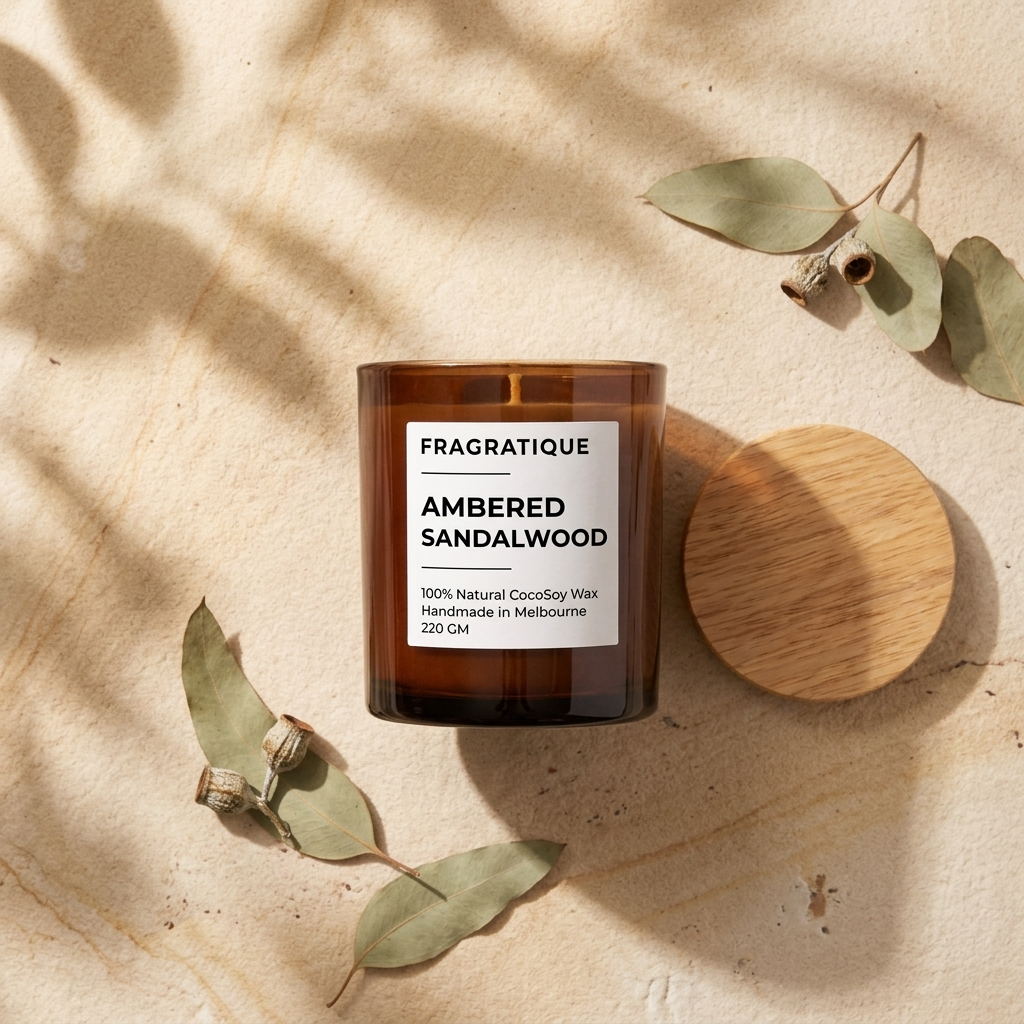 Ambered Sandalwood Small Candle