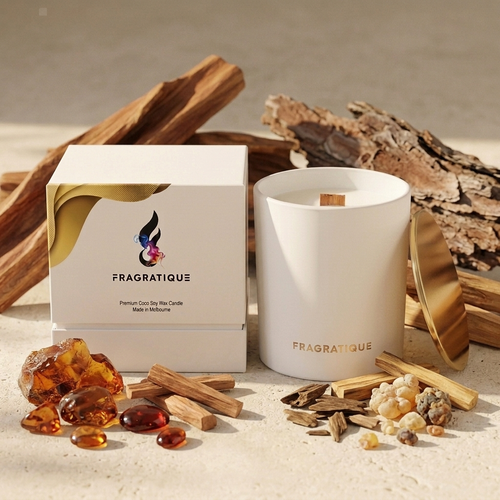 Ambered Sandalwood Large Candle