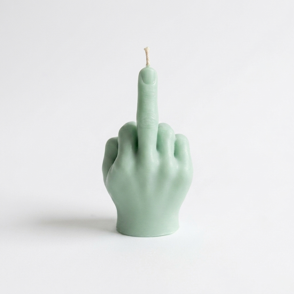 Rude Finger Candle - Large