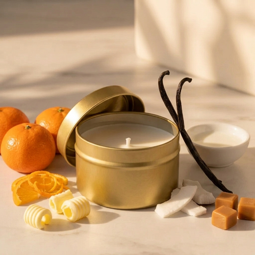 Vanilla and Caramel Mini Tester Candle